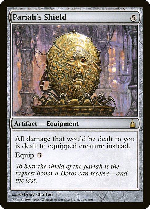 Magic the Gathering Card - Pariah's Shield - MTG Circle