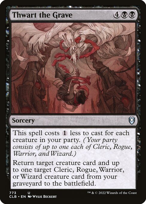 Magic the Gathering Card - Thwart the Grave - MTG Circle
