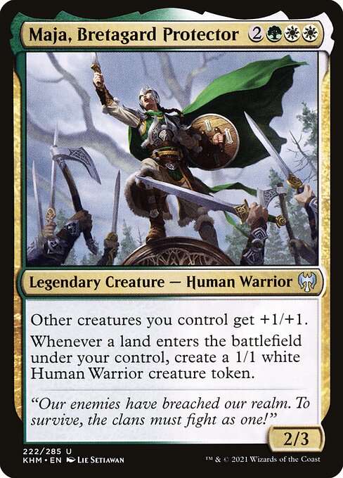 Magic the Gathering Card - Maja, Bretagard Protector - MTG Circle