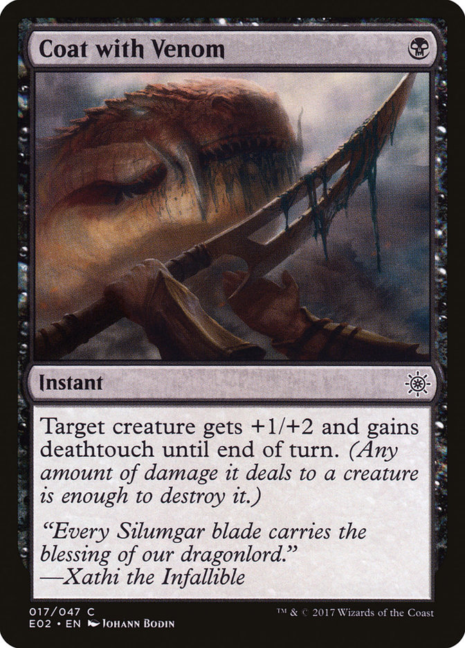 Magic the Gathering Card - Coat with Venom - MTG Circle