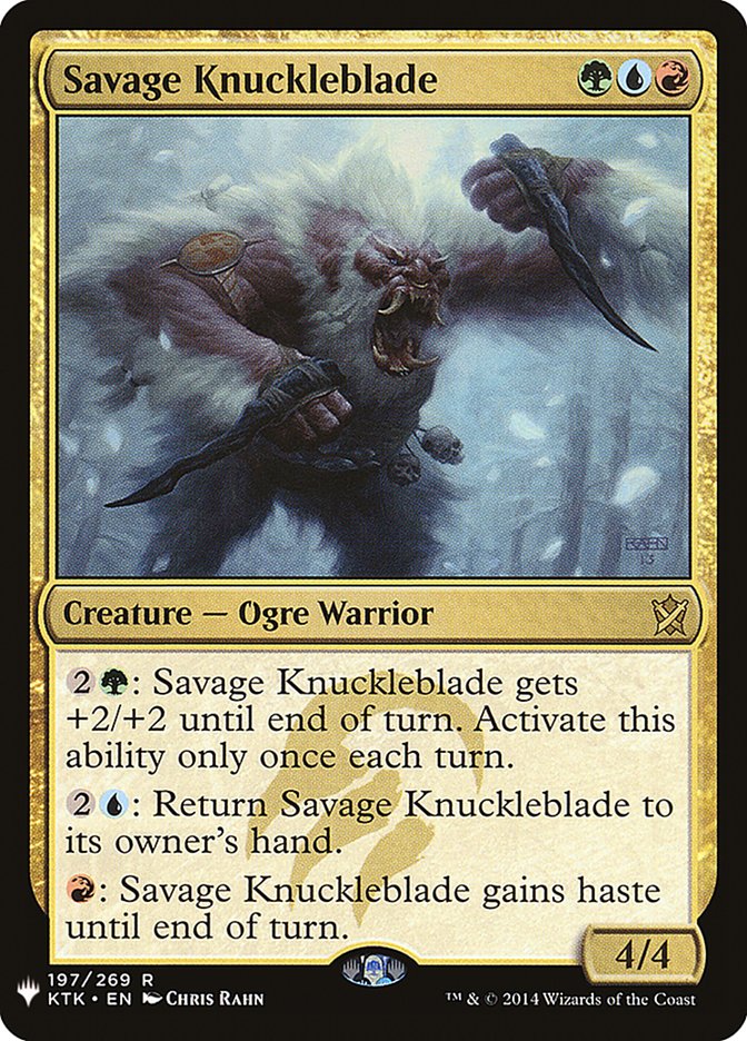 Magic the Gathering Card - Savage Knuckleblade - MTG Circle