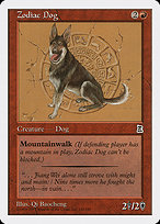 Magic the Gathering Card - Zodiac Dog - MTG Circle