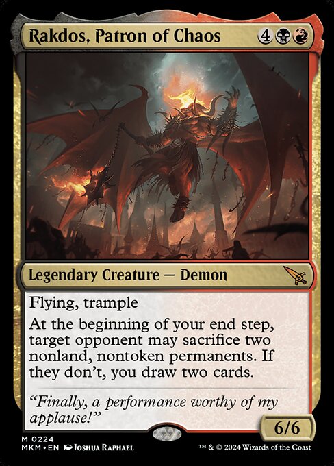 Magic the Gathering Card - Rakdos, Patron of Chaos - MTG Circle