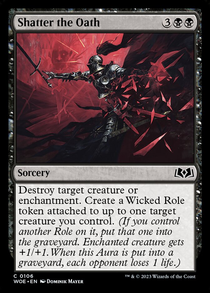 Magic the Gathering Card - Shatter the Oath - MTG Circle
