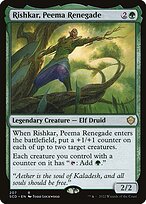 Magic the Gathering Card - Rishkar, Peema Renegade - MTG Circle