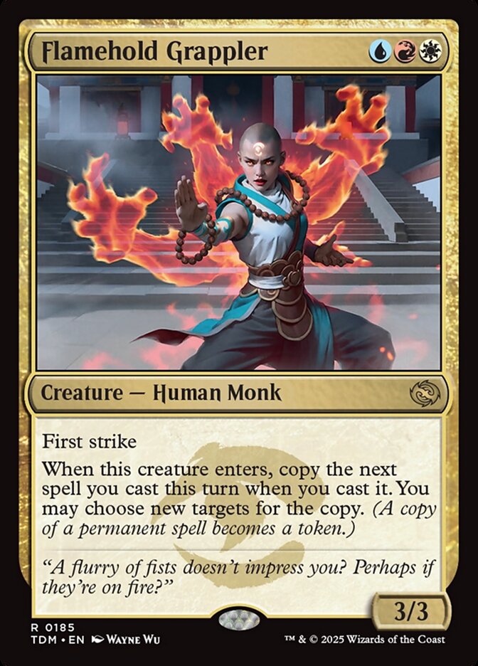 Magic the Gathering Card - Flamehold Grappler - MTG Circle