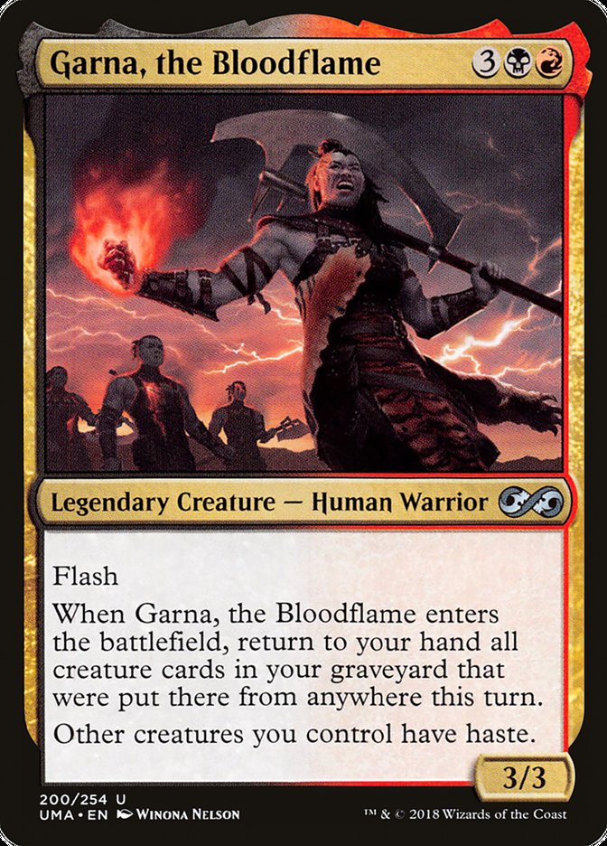 Magic the Gathering Card - Garna, the Bloodflame - MTG Circle