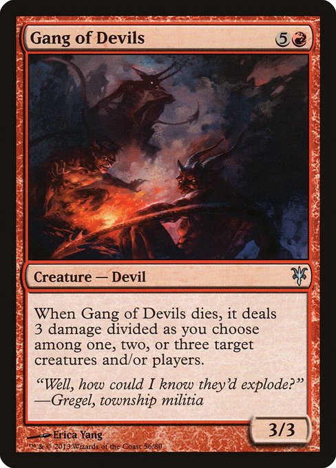 Magic the Gathering Card - Gang of Devils - MTG Circle