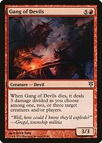 Magic the Gathering Card - Gang of Devils - MTG Circle