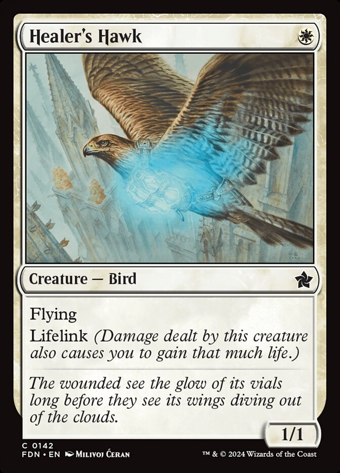 Magic the Gathering Card - Healer's Hawk - MTG Circle