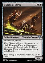 Magic the Gathering Card - Wurmcoil Larva - MTG Circle