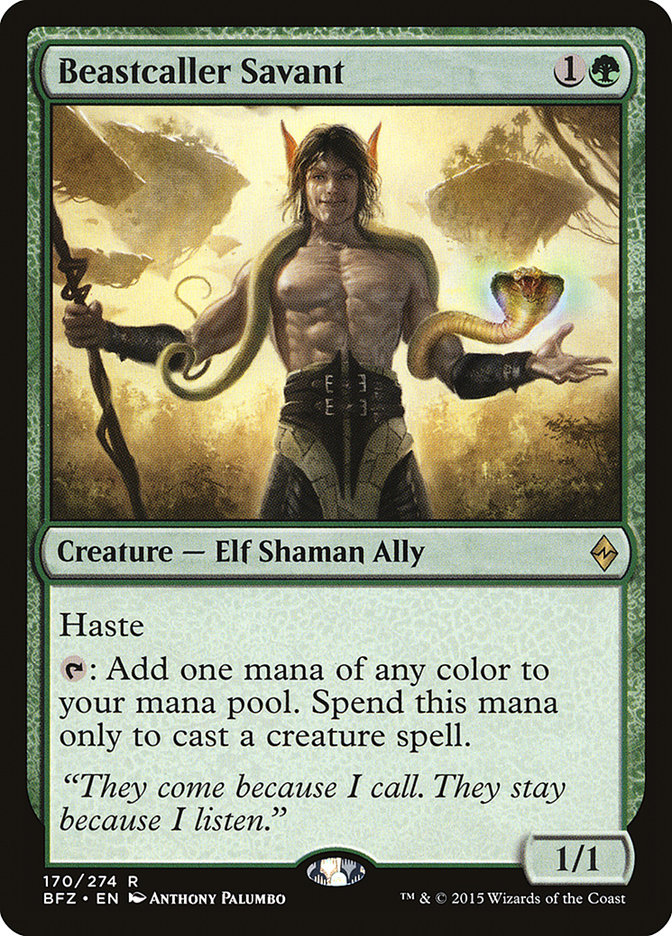 Magic the Gathering Card - Beastcaller Savant - MTG Circle