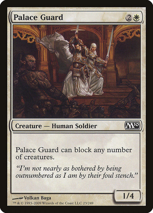 Magic the Gathering Card - Palace Guard - MTG Circle