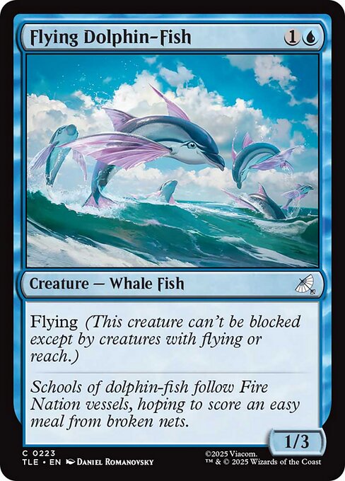 Magic the Gathering Card - Flying Dolphin-Fish - MTG Circle