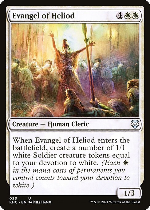 Magic the Gathering Card - Evangel of Heliod - MTG Circle
