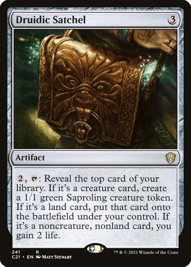 Magic the Gathering Card - Druidic Satchel - MTG Circle
