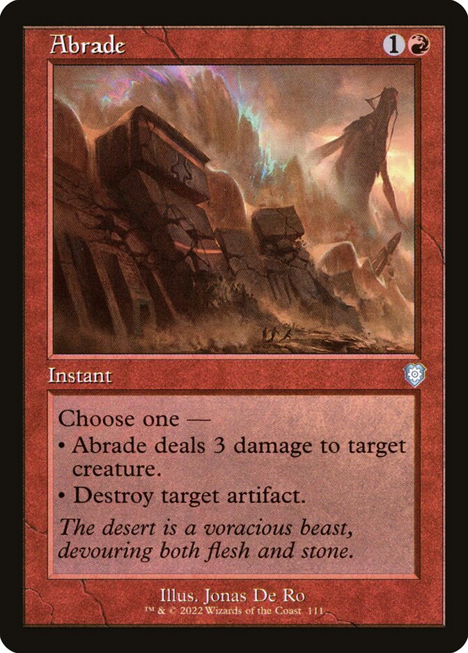 Magic the Gathering Card - Abrade - MTG Circle