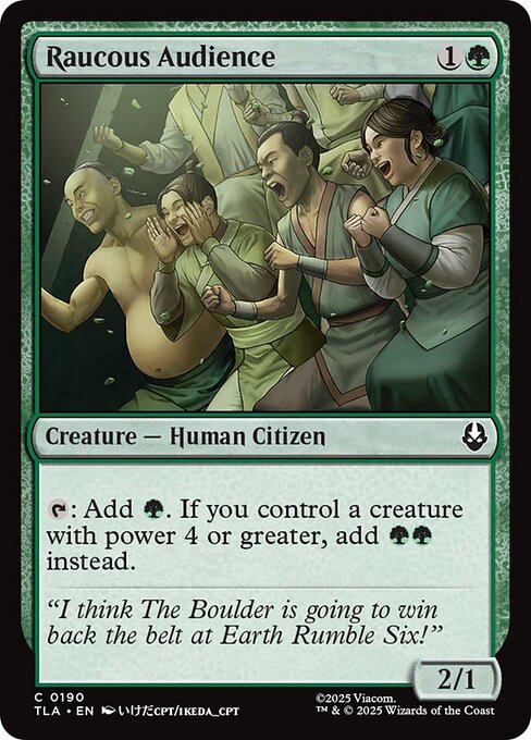 Magic the Gathering Card - Raucous Audience - MTG Circle