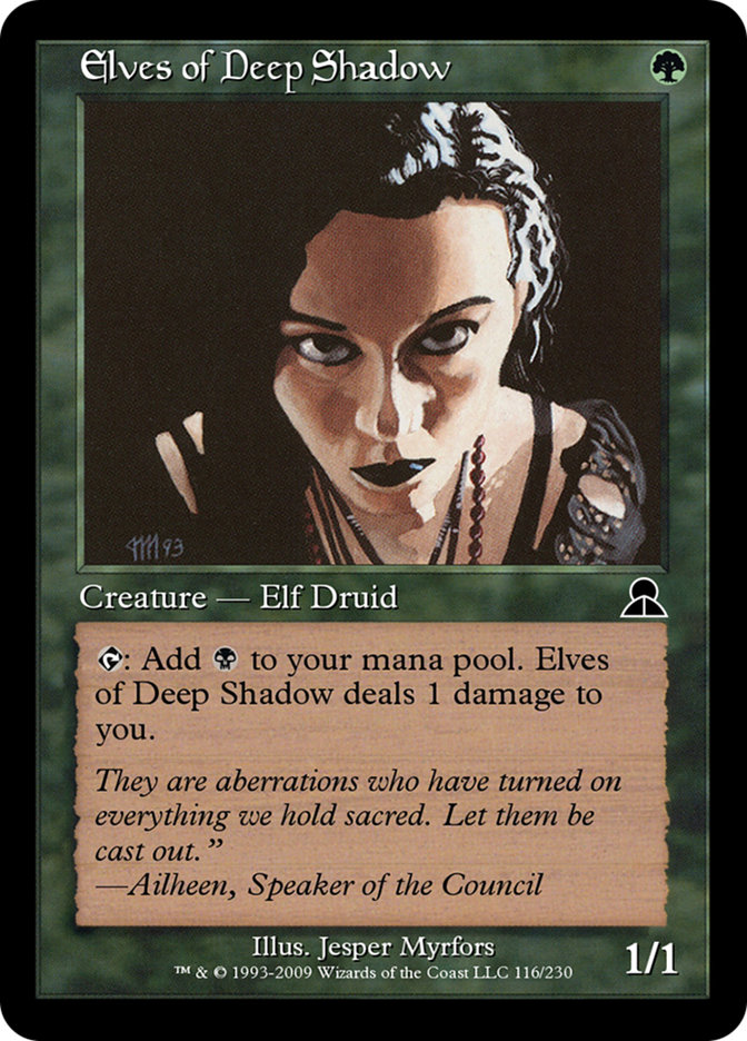 Magic the Gathering Card - Elves of Deep Shadow - MTG Circle
