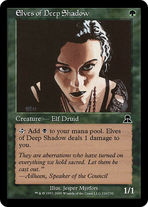 Magic the Gathering Card - Elves of Deep Shadow - MTG Circle