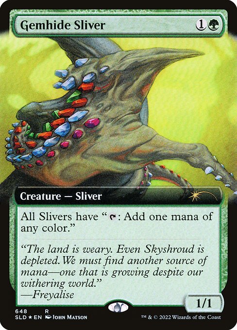 Magic the Gathering Card - Gemhide Sliver - MTG Circle