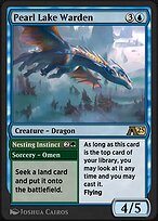 Magic the Gathering Card - Pearl Lake Warden // Nesting Instinct - MTG Circle
