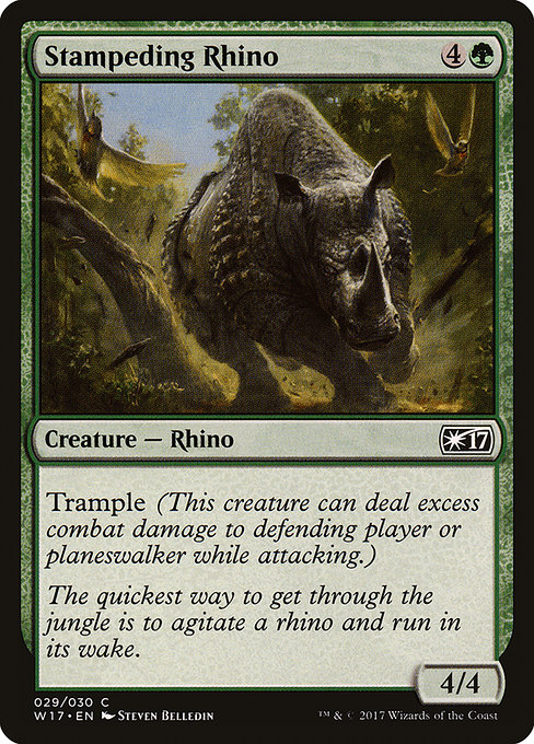 Magic the Gathering Card - Stampeding Rhino - MTG Circle