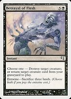 Magic the Gathering Card - Betrayal of Flesh - MTG Circle