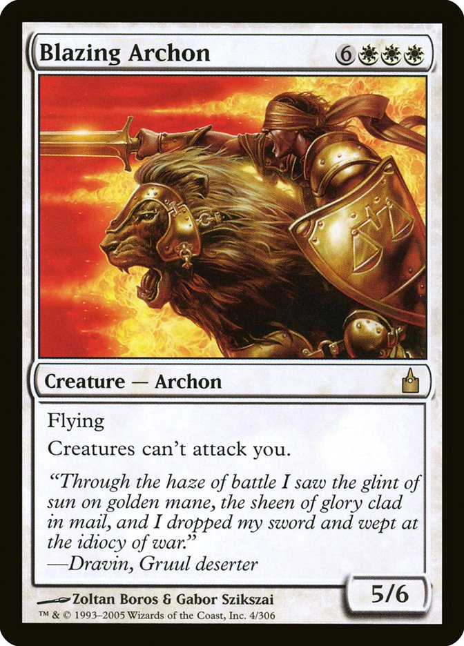 Magic the Gathering Card - Blazing Archon - MTG Circle