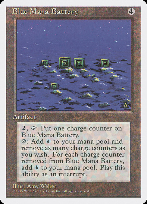 Magic the Gathering Card - Blue Mana Battery - MTG Circle