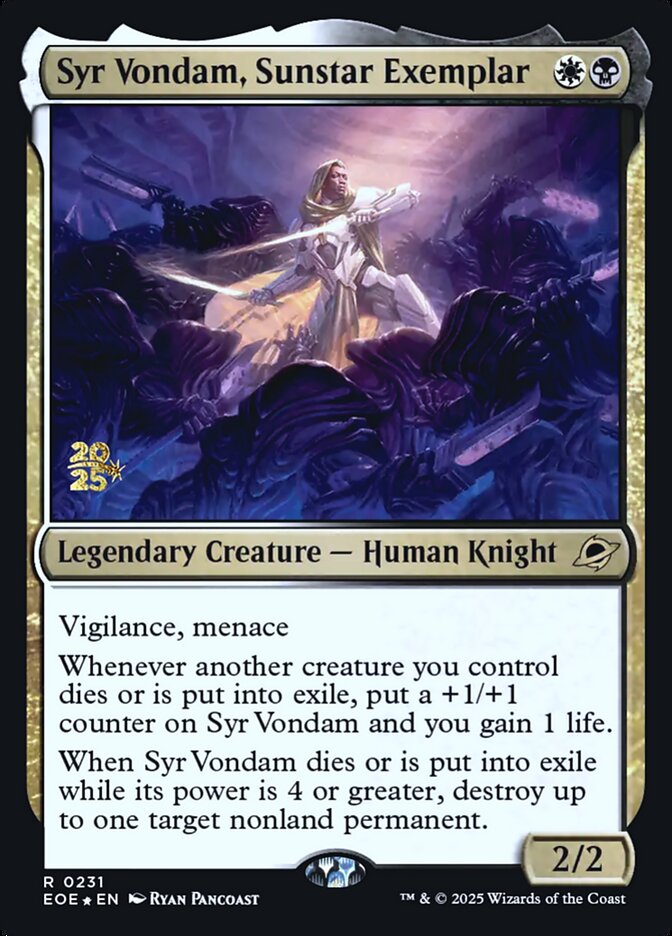 Magic the Gathering Card - Syr Vondam, Sunstar Exemplar - MTG Circle