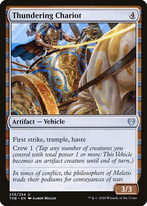 Magic the Gathering Card - Thundering Chariot - MTG Circle