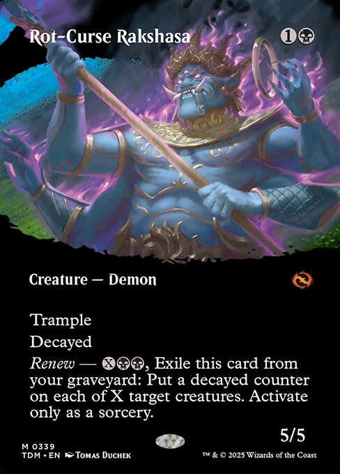 Magic the Gathering Card - Rot-Curse Rakshasa - MTG Circle