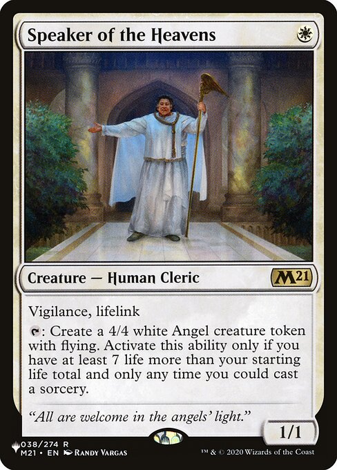 Magic the Gathering Card - Speaker of the Heavens - MTG Circle