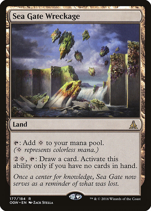 Magic the Gathering Card - Sea Gate Wreckage - MTG Circle