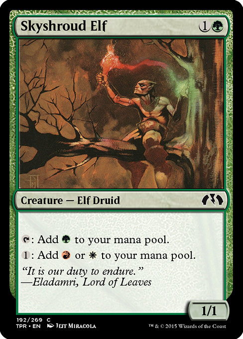 Magic the Gathering Card - Skyshroud Elf - MTG Circle