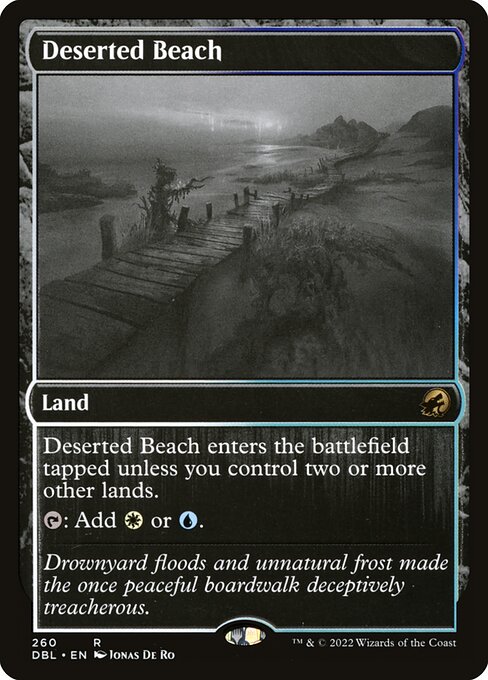 Magic the Gathering Card - Deserted Beach - MTG Circle