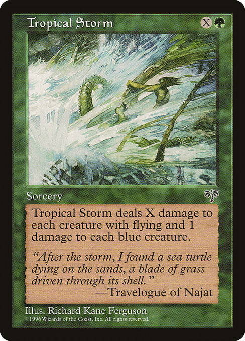 Magic the Gathering Card - Tropical Storm - MTG Circle