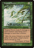 Magic the Gathering Card - Tropical Storm - MTG Circle