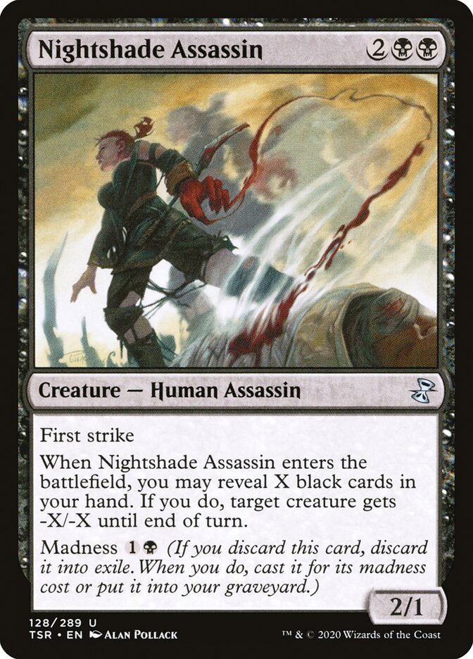 Magic the Gathering Card - Nightshade Assassin - MTG Circle