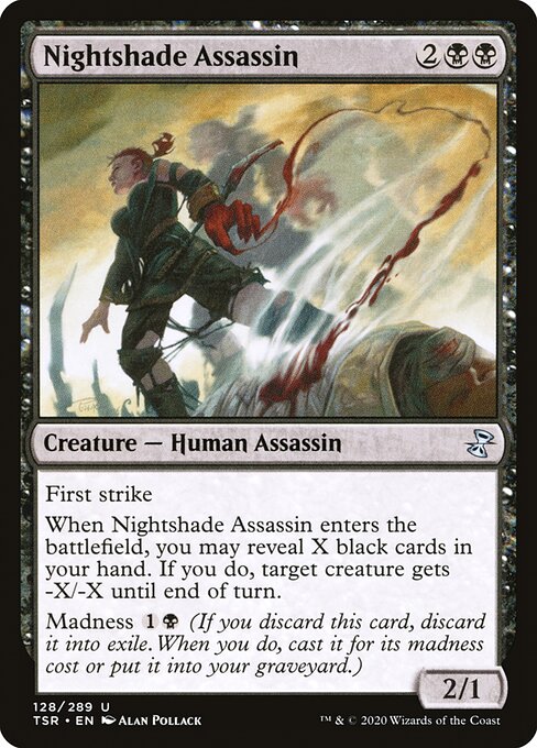Magic the Gathering Card - Nightshade Assassin - MTG Circle