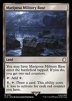 Magic the Gathering Card - Mariposa Military Base - MTG Circle