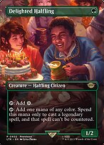 Magic the Gathering Card - Delighted Halfling - MTG Circle