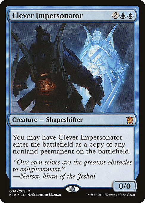 Magic the Gathering Card - Clever Impersonator - MTG Circle