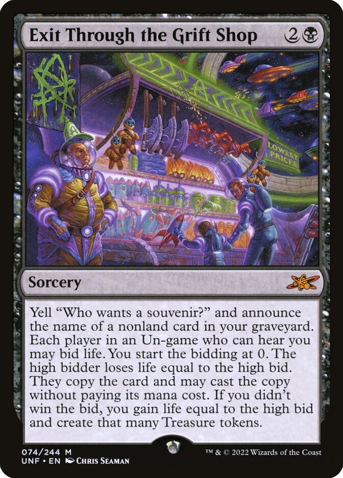 Magic the Gathering Card - Exit Through the Grift Shop - MTG Circle