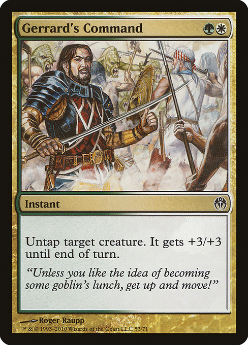 Magic the Gathering Card - Gerrard's Command - MTG Circle