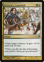 Magic the Gathering Card - Gerrard's Command - MTG Circle
