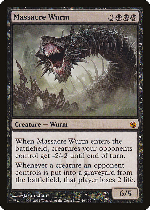 Magic the Gathering Card - Massacre Wurm - MTG Circle