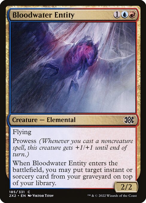 Magic the Gathering Card - Bloodwater Entity - MTG Circle