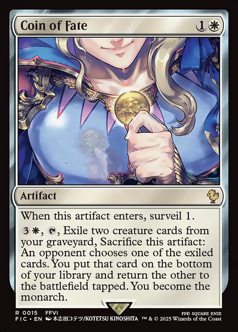 Magic the Gathering Card - Coin of Fate - MTG Circle